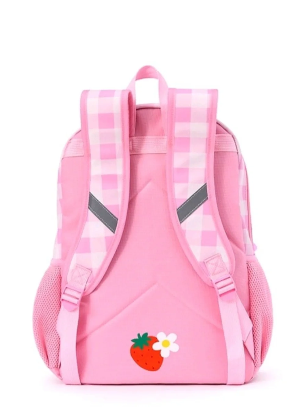 Pink Strawberry Patch Kids Backpack - Unbranded